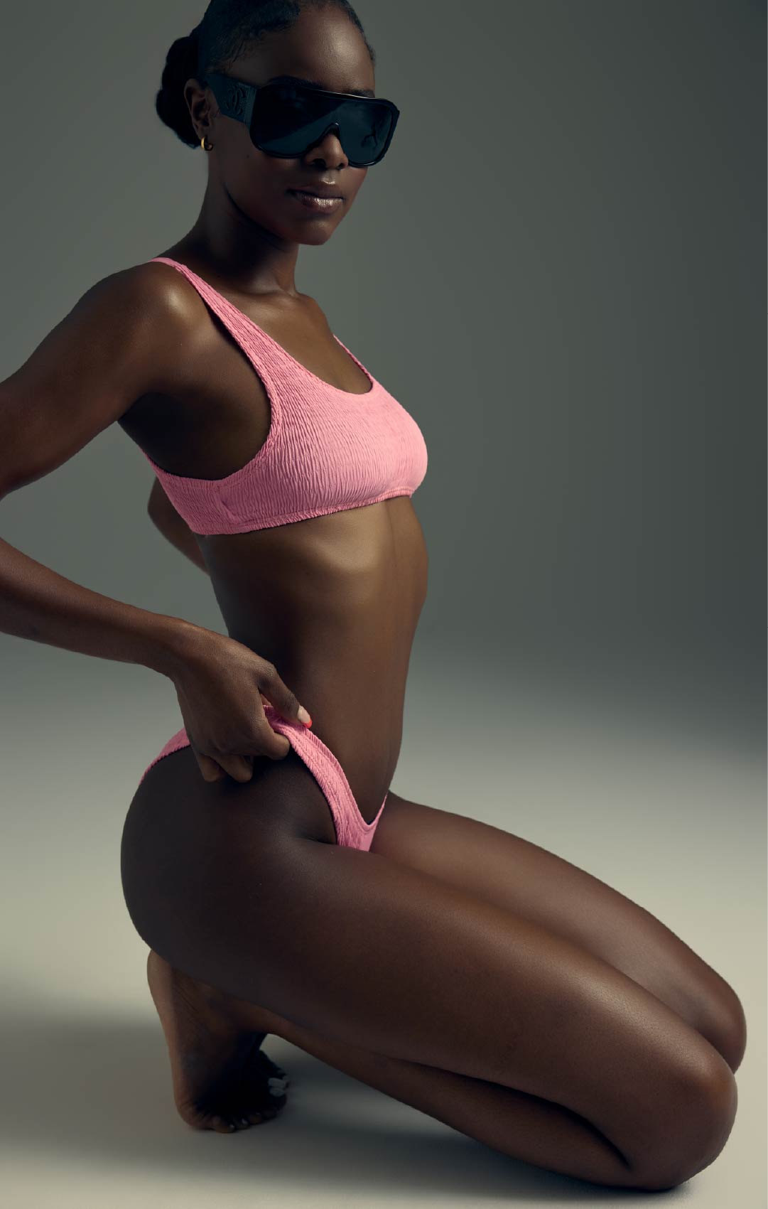 GIGI SCRUNCH BIKINI IN PINK